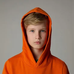 Cheap The North Face Drew Peak Hættetrøje Til Drenge TNF Orange