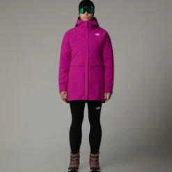 Fashion The North Face DryVent™ Mono Triclimate 3-i-1 Parka Til Damer Deep Mulberry-TNF Black