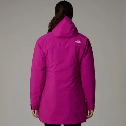 Fashion The North Face DryVent™ Mono Triclimate 3-i-1 Parka Til Damer Deep Mulberry-TNF Black