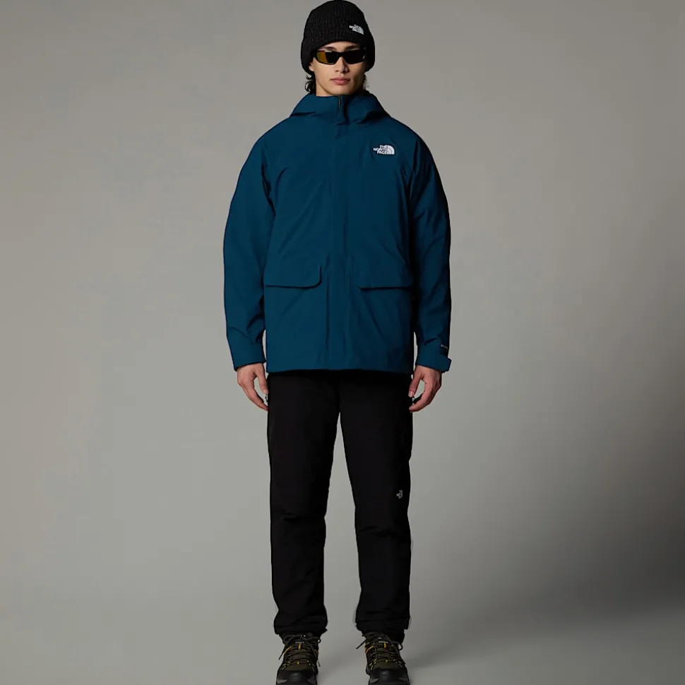 Hot The North Face DryVent™ Mono Triclimate 3-i-1 Parka Til Herrer Midnight Petrol