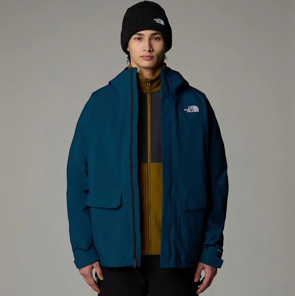 Hot The North Face DryVent™ Mono Triclimate 3-i-1 Parka Til Herrer Midnight Petrol