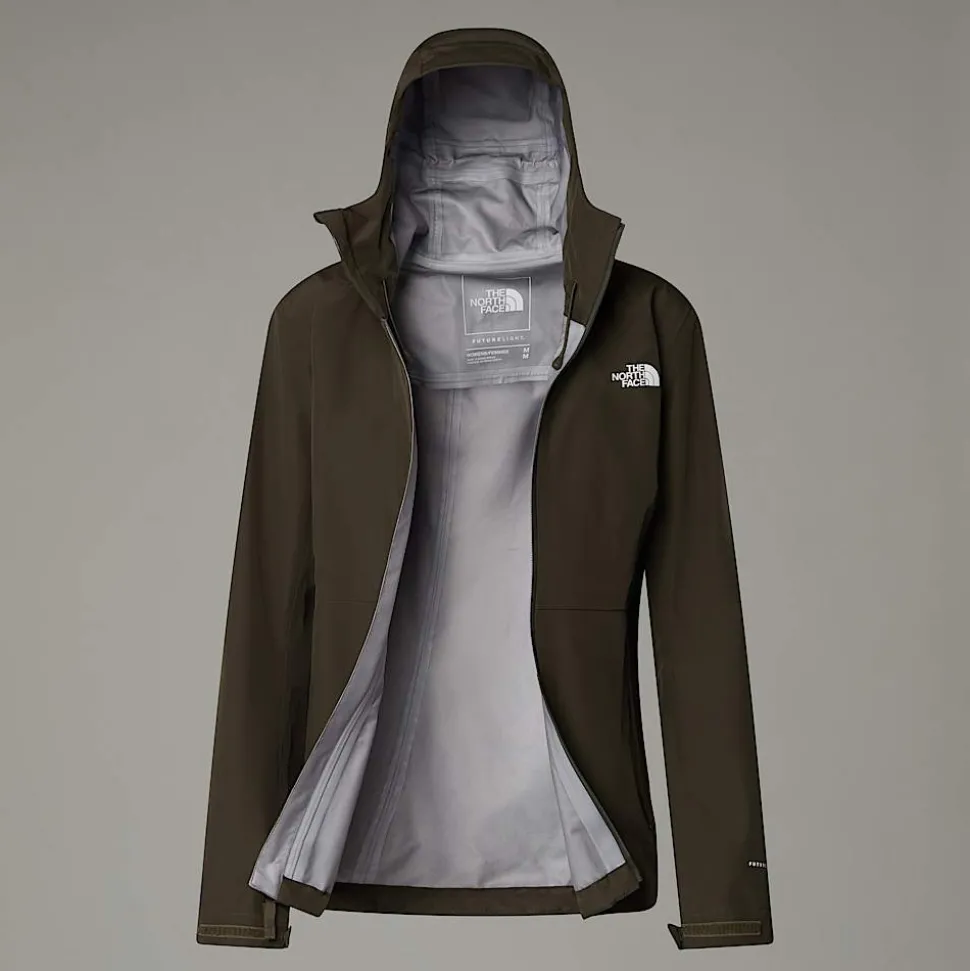 Hot The North Face Dryzzle FUTURELIGHT™ Jakke Til Damer New Taupe Green