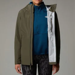 Hot The North Face Dryzzle FUTURELIGHT™ Jakke Til Damer New Taupe Green