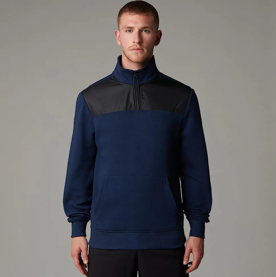 Cheap The North Face Duwoni Fleece Med Kvart Lynlås Til Herrer Summit Navy-TNF Black-NPF