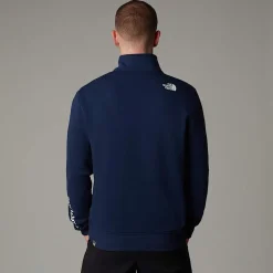Cheap The North Face Duwoni Fleece Med Kvart Lynlås Til Herrer Summit Navy-TNF Black-NPF