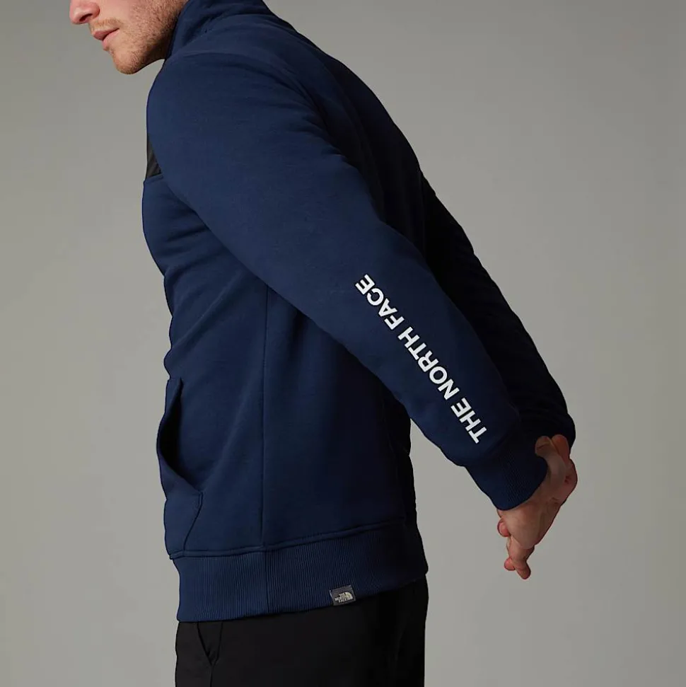 Cheap The North Face Duwoni Fleece Med Kvart Lynlås Til Herrer Summit Navy-TNF Black-NPF