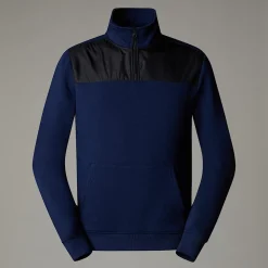 Cheap The North Face Duwoni Fleece Med Kvart Lynlås Til Herrer Summit Navy-TNF Black-NPF
