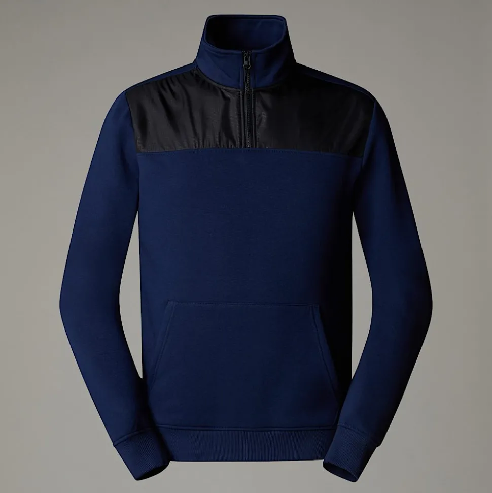 Cheap The North Face Duwoni Fleece Med Kvart Lynlås Til Herrer Summit Navy-TNF Black-NPF