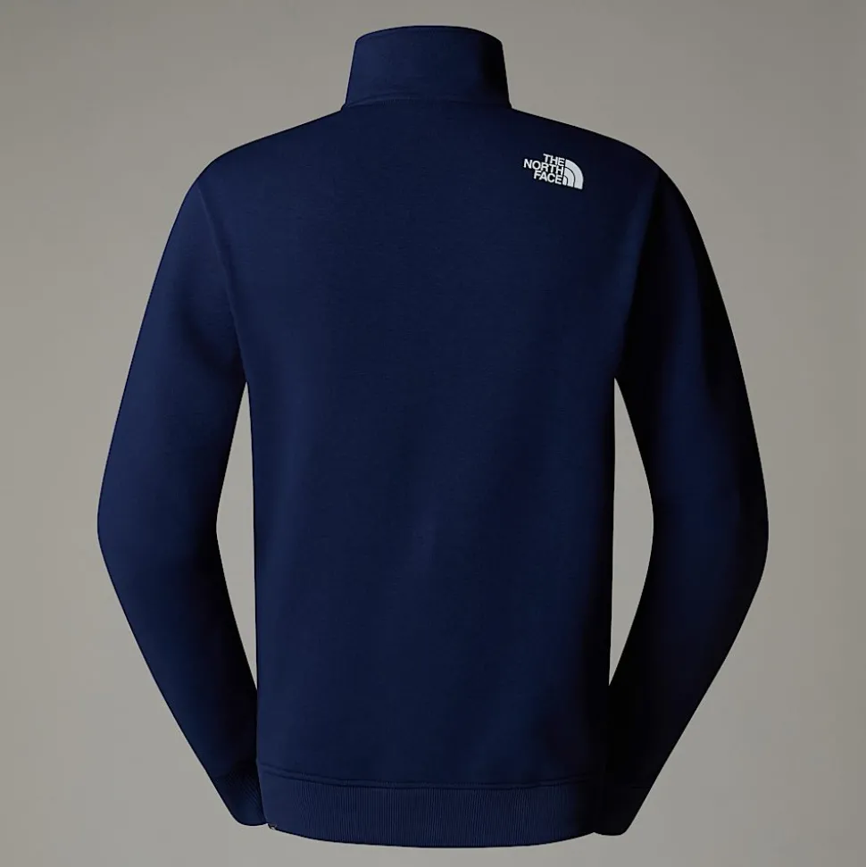 Cheap The North Face Duwoni Fleece Med Kvart Lynlås Til Herrer Summit Navy-TNF Black-NPF