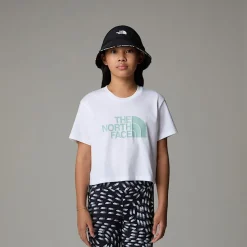 Online The North Face Easy Cropped T-shirt Til Piger TNF White