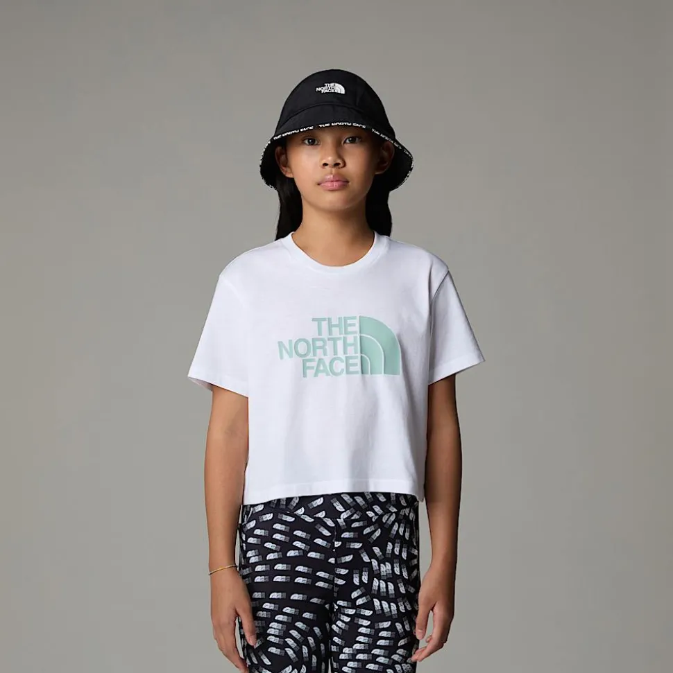 Online The North Face Easy Cropped T-shirt Til Piger TNF White