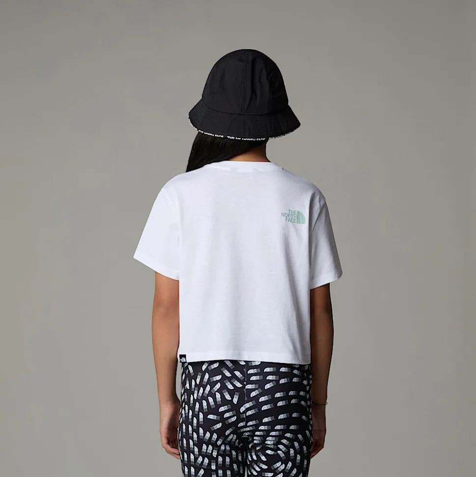 Online The North Face Easy Cropped T-shirt Til Piger TNF White