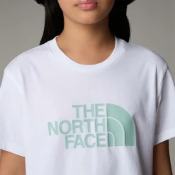 Online The North Face Easy Cropped T-shirt Til Piger TNF White