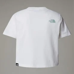 Online The North Face Easy Cropped T-shirt Til Piger TNF White