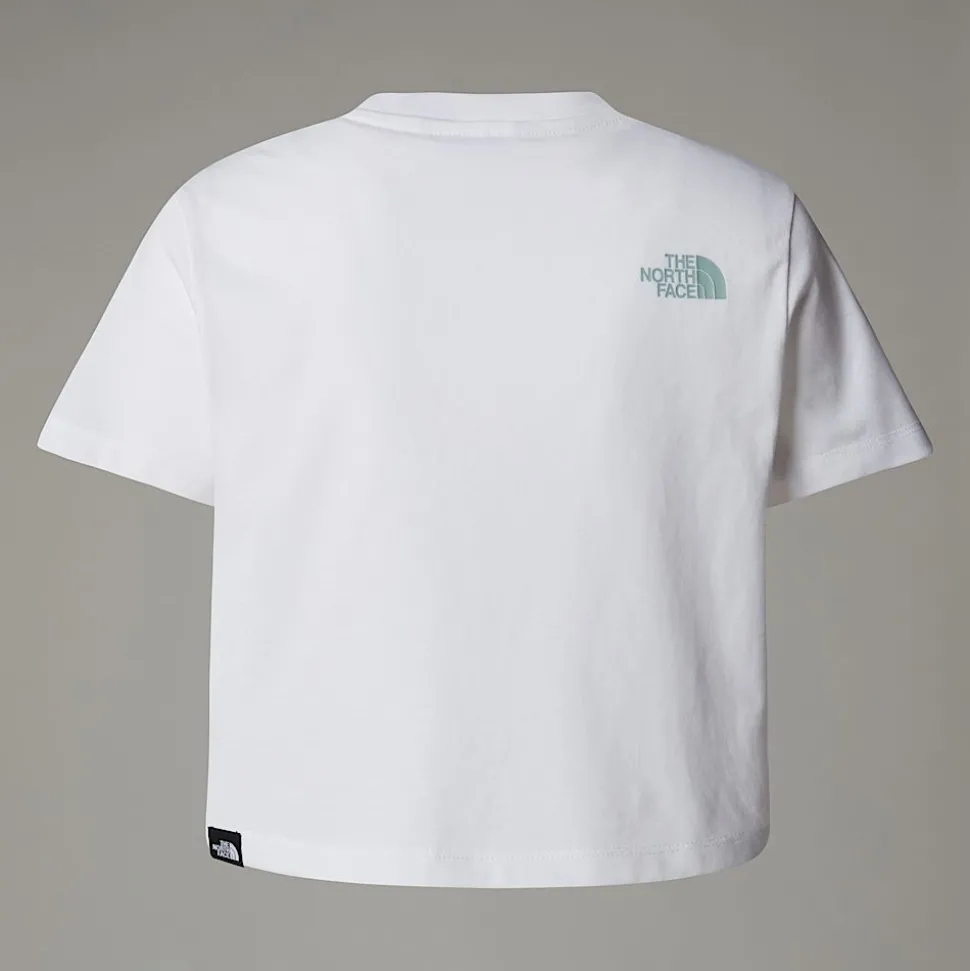 Online The North Face Easy Cropped T-shirt Til Piger TNF White