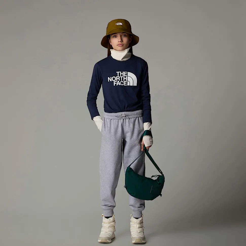 Discount The North Face Easy T-shirt Med Lange ærmer Til Unge Summit Navy