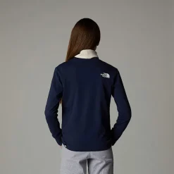 Discount The North Face Easy T-shirt Med Lange ærmer Til Unge Summit Navy