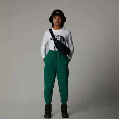 Hot The North Face Easy T-shirt Med Lange ærmer Til Unge TNF White