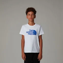 Fashion The North Face Easy T-shirt Til Drenge TNF White
