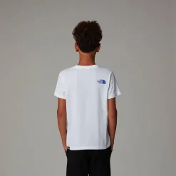 Fashion The North Face Easy T-shirt Til Drenge TNF White