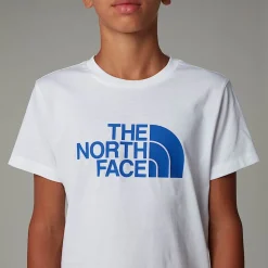 Fashion The North Face Easy T-shirt Til Drenge TNF White