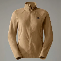 Discount The North Face Emilia 2 Fleecejakke Med Lynlås Til Damer Almond Butter