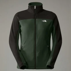 Outlet The North Face Emilia Delta Fleecejakke Med Lynlås Til Damer Pine Needle-TNF Black