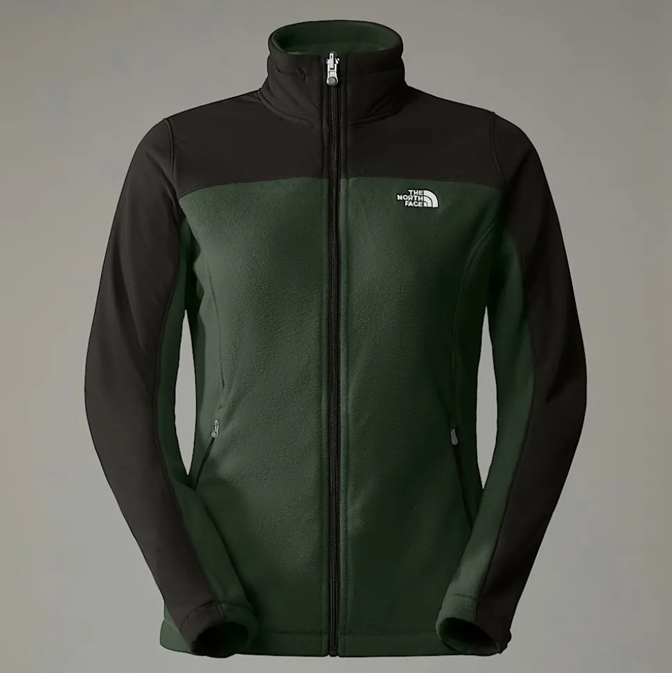 Outlet The North Face Emilia Delta Fleecejakke Med Lynlås Til Damer Pine Needle-TNF Black