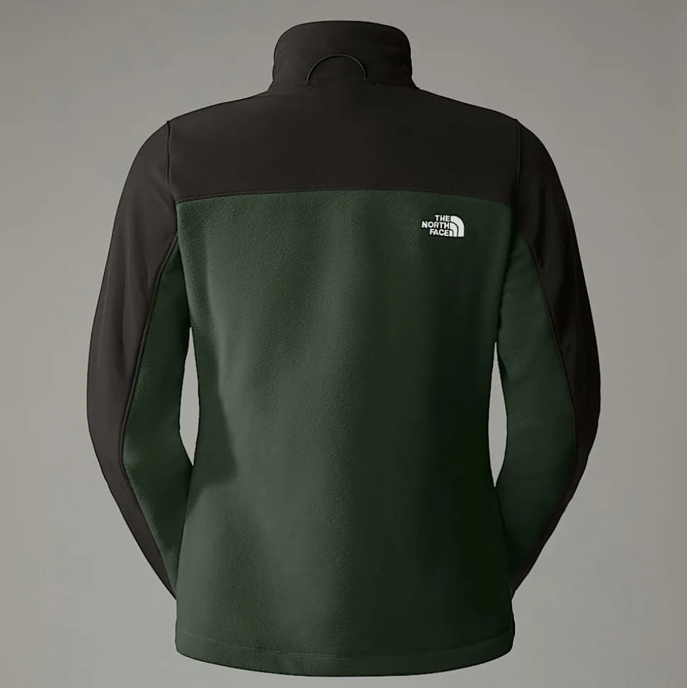 Outlet The North Face Emilia Delta Fleecejakke Med Lynlås Til Damer Pine Needle-TNF Black
