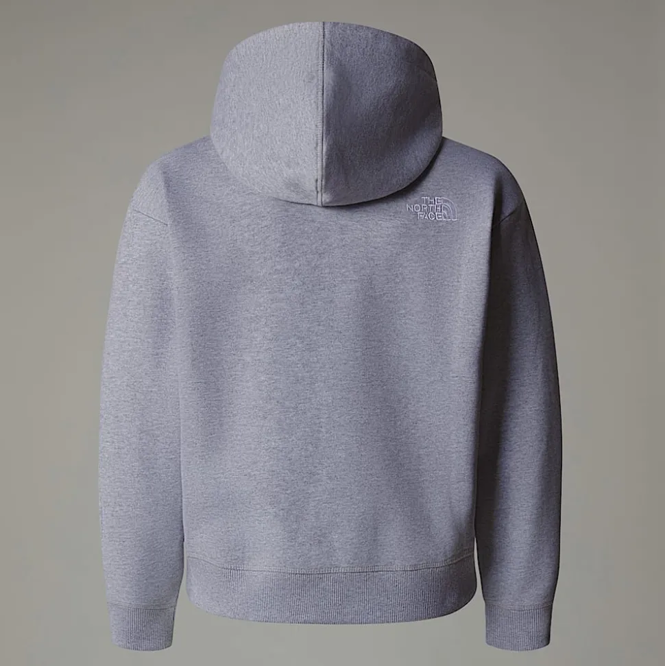 Store The North Face Essential Oversized Hættetrøje Til Unge TNF Light Grey Heather