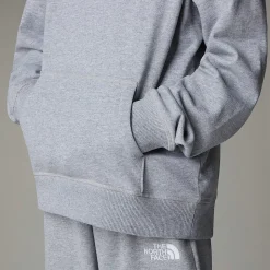 Store The North Face Essential Oversized Hættetrøje Til Unge TNF Light Grey Heather