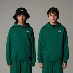 New The North Face Essential Oversized Hættetrøje Til Unge Evergreen