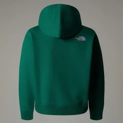 New The North Face Essential Oversized Hættetrøje Til Unge Evergreen
