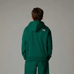 New The North Face Essential Oversized Hættetrøje Til Unge Evergreen