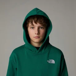 New The North Face Essential Oversized Hættetrøje Til Unge Evergreen