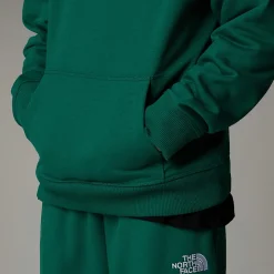 New The North Face Essential Oversized Hættetrøje Til Unge Evergreen