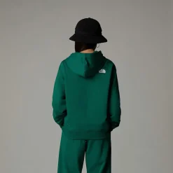 New The North Face Essential Oversized Hættetrøje Til Unge Evergreen