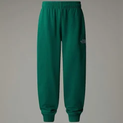 Sale The North Face Essential Oversized Joggingbukser Til Unge Evergreen