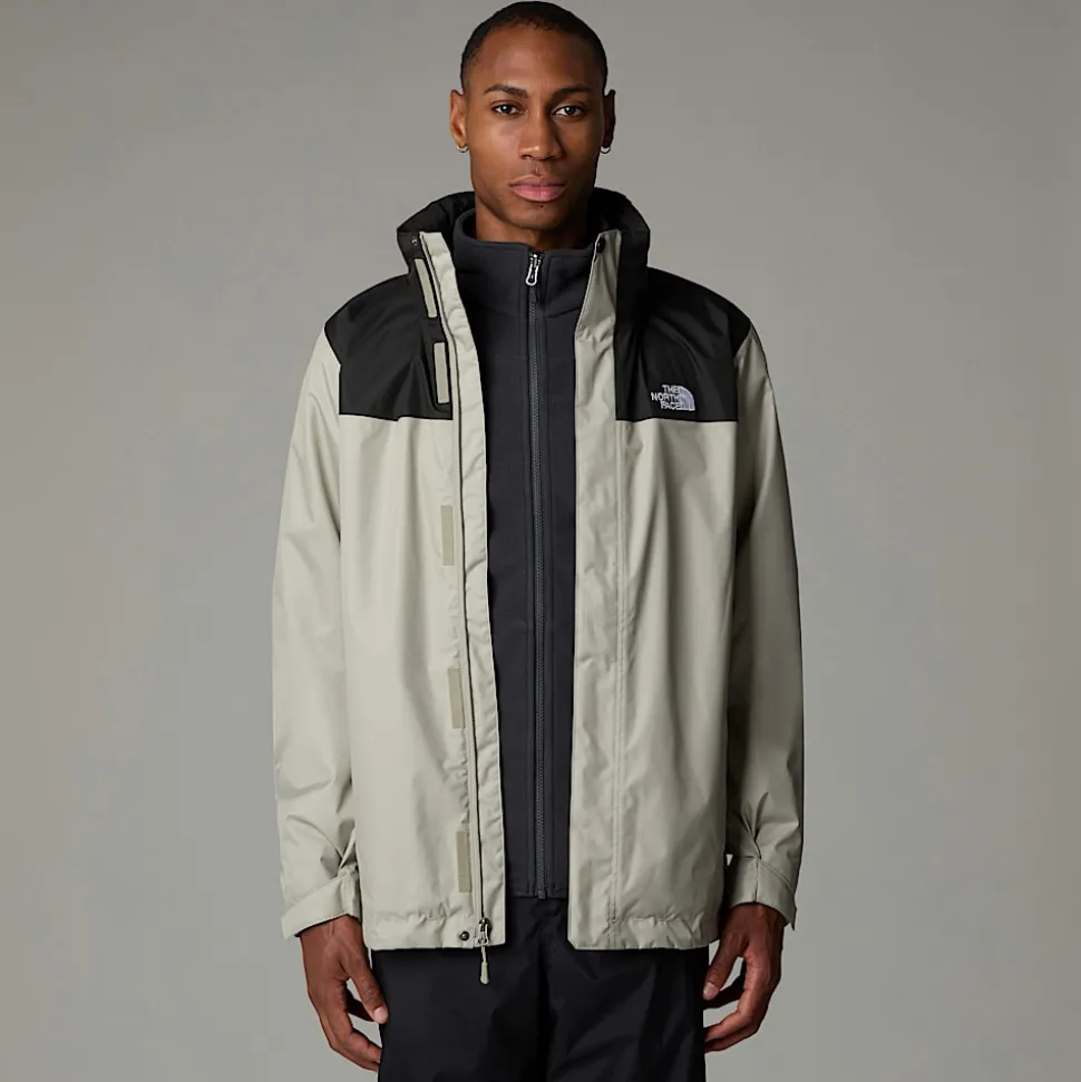Hot The North Face Evolve II Triclimate® 3-i-1 Jakke Til Herrer Clay Grey-TNF Black