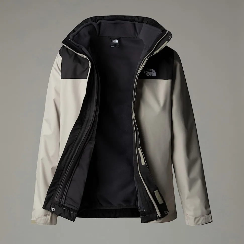 Hot The North Face Evolve II Triclimate® 3-i-1 Jakke Til Herrer Clay Grey-TNF Black