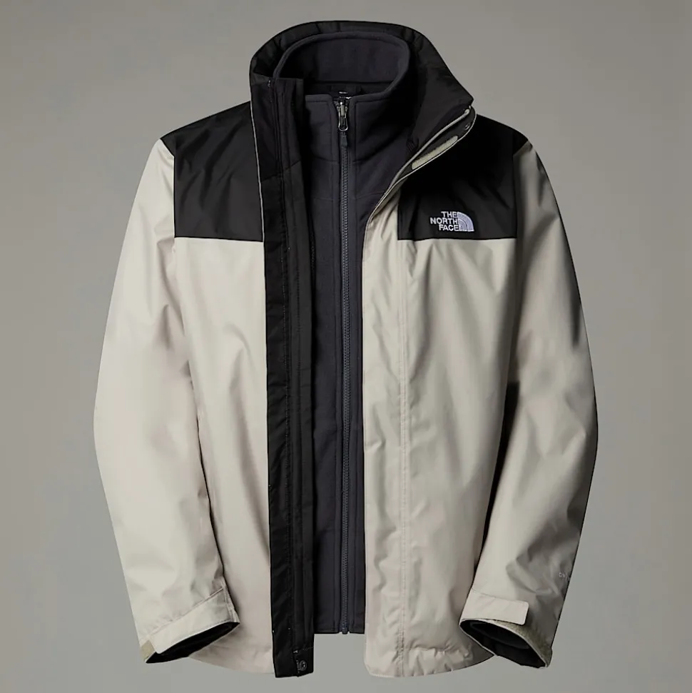 Hot The North Face Evolve II Triclimate® 3-i-1 Jakke Til Herrer Clay Grey-TNF Black