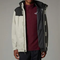 Hot The North Face Evolve II Triclimate® 3-i-1 Jakke Til Herrer Clay Grey-TNF Black