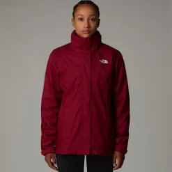 Online The North Face Evolve II Triclimate® Jakke Til Damer Beetroot-White Dune