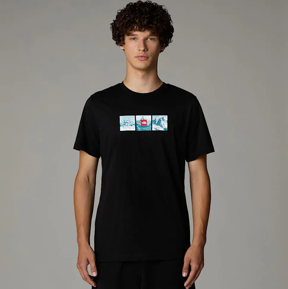 Fashion The North Face Expedition System Graphic T-shirt Til Herrer TNF Black