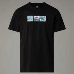 Fashion The North Face Expedition System Graphic T-shirt Til Herrer TNF Black