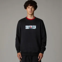 Shop The North Face Expedition System Graphic Sweatshirt Til Herrer TNF Black