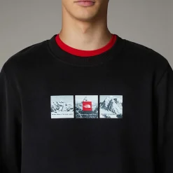 Shop The North Face Expedition System Graphic Sweatshirt Til Herrer TNF Black
