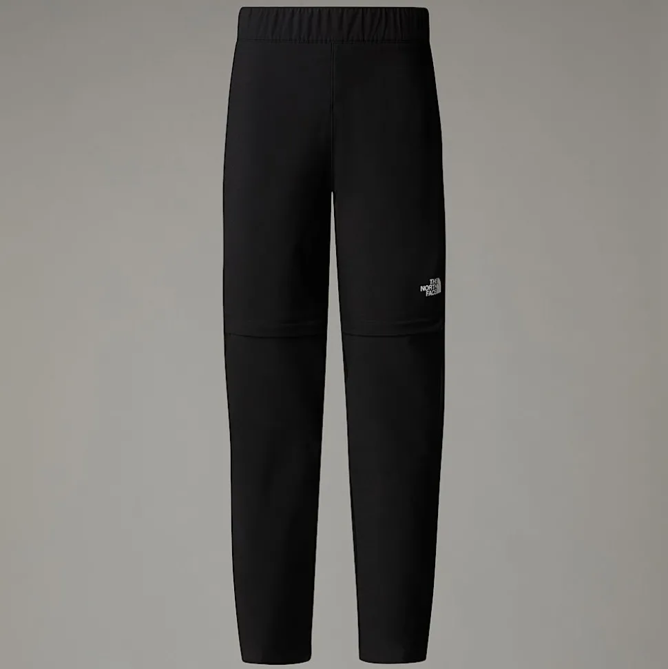 New The North Face Exploration Convertible Bukser Til Drenge TNF Black