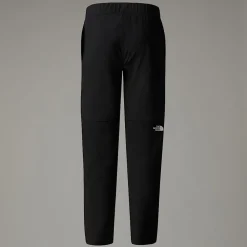 New The North Face Exploration Convertible Bukser Til Drenge TNF Black