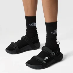 Fashion The North Face Explore Camp Sandaler Til Damer TNF Black-TNF Black